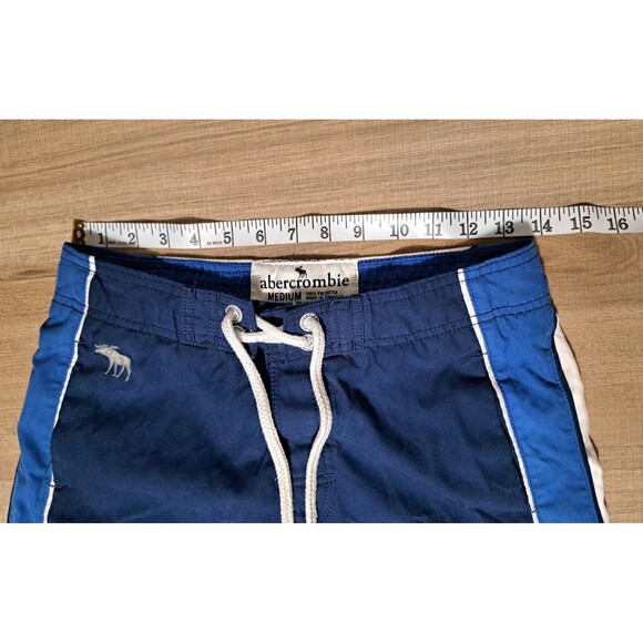 Abercrombie Kids Boys Board Swim Blue Shorts Bermudas- Lined- Size Medium - Picture 10 of 11